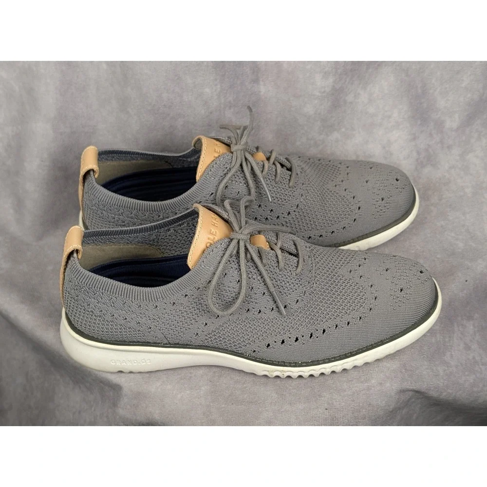 Cole Haan 2.Zerogrand Laser Wingtip Oxford Grey Stitchlite C27947 Mens 7M
